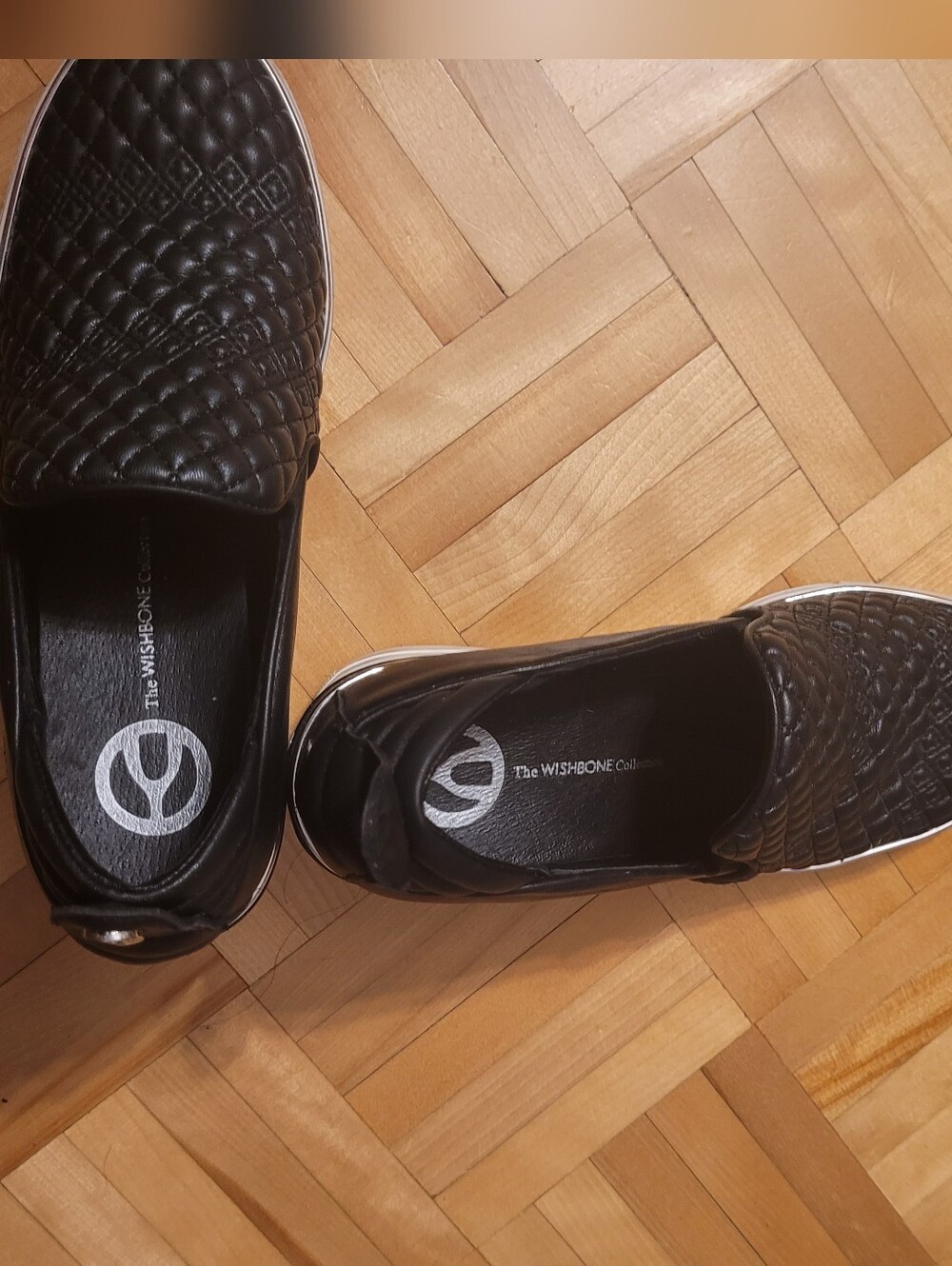 The Wishbone Quilted Slip-On Sneakers - Black